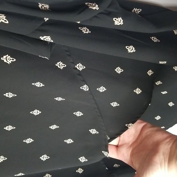 Ava & Viv Sleeveless waterfall front black Top blouse size 20/22 🎯 - Picture 5 of 7